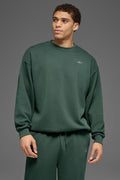 Accolade Crew Neck Pullover - Clover Green