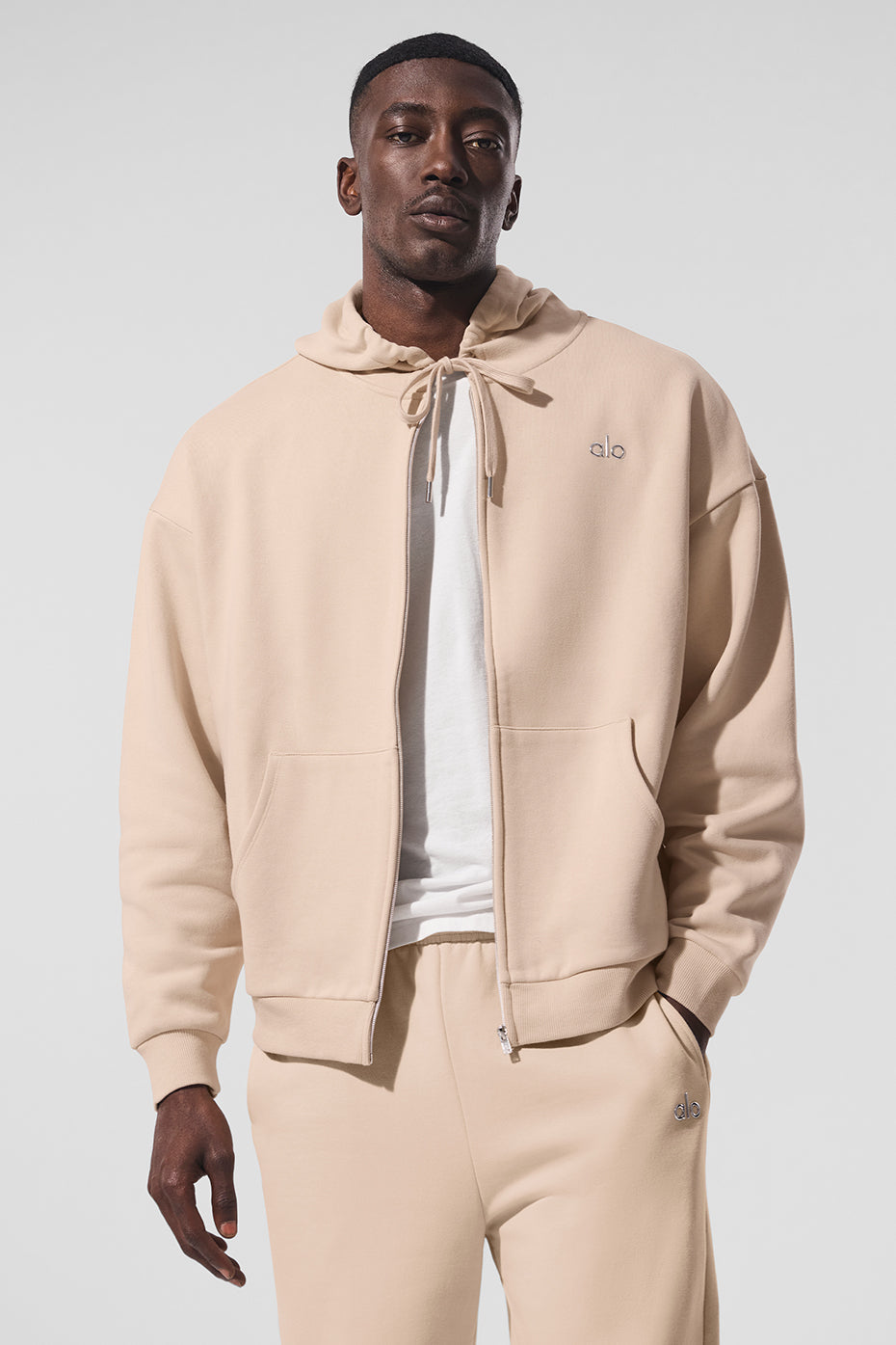 Accolade Full Zip Hoodie - Macadamia